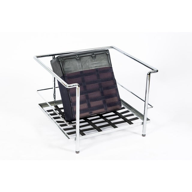 Authentic Cassina Lc2 Black Leather Petit Lounge Chair by Le Corbusier, 4x Avail For Sale - Image 11 of 14