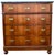 English military chest of drawers in a nautical style, with a marble top. Dimensions: Height 110 cm, Depth 54 cm, Length...