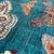 Teal Butterfly Moth Pictorial Hand-Knotted Wool Rug - 3'4" X 4'10" For Sale - Image 9 of 10