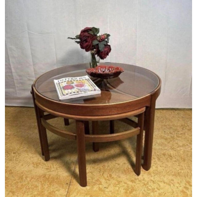 Brown Mid-Century Vintage Teak Trinity Coffee Table from Nathan, 1960s, Set of 4 For Sale - Image 8 of 9