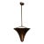 1930s Worked Iron and Brass Hanging Pendant For Sale