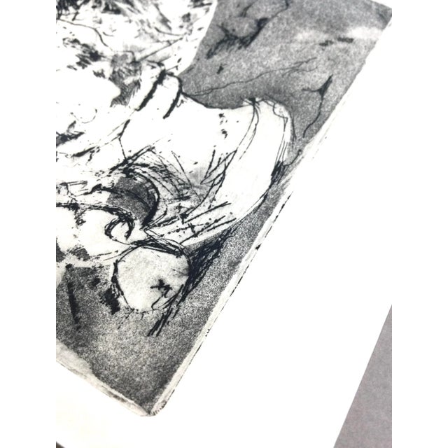 Original Artisan Ink on Paper Abstract Sketch 70s For Sale - Image 9 of 13