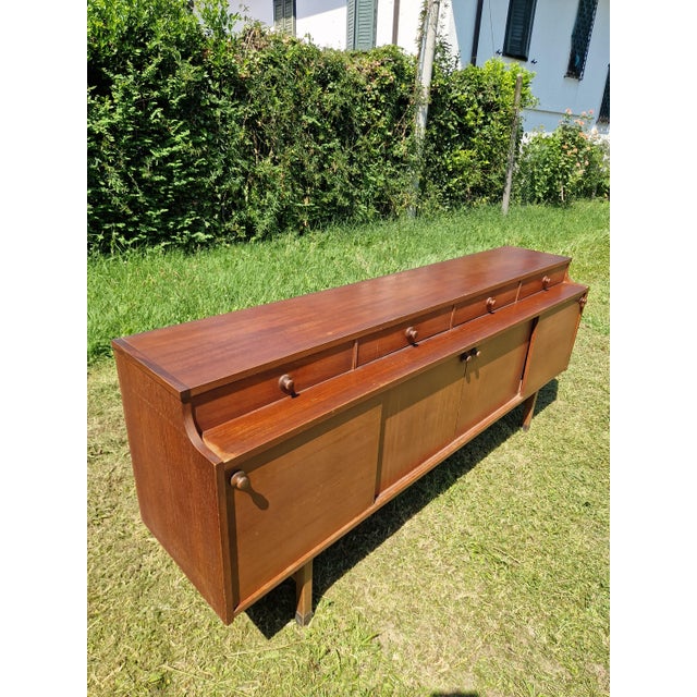 Brown Vintage Scandinavian Teak Sideboard, 1960s For Sale - Image 8 of 18