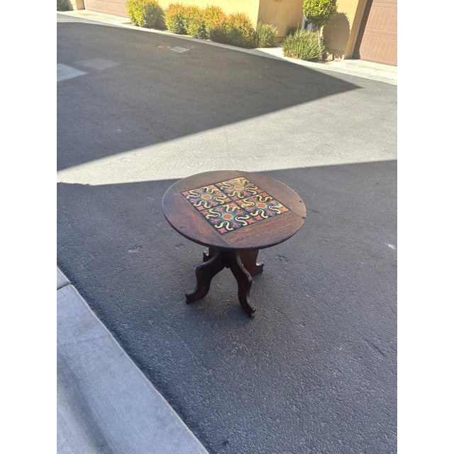 Traditional 1940s California Tile Top Table For Sale - Image 3 of 12