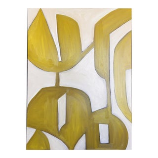 Air and Tide Original Abstract Coastal Oil Painting by Tatiana Duperault For Sale