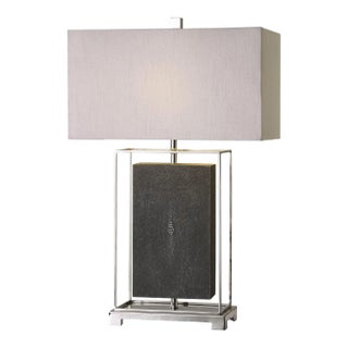 Sakana Gray Textured Table Lamp For Sale
