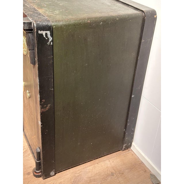 Metal Antique English Iron Safe, 1890s For Sale - Image 7 of 18