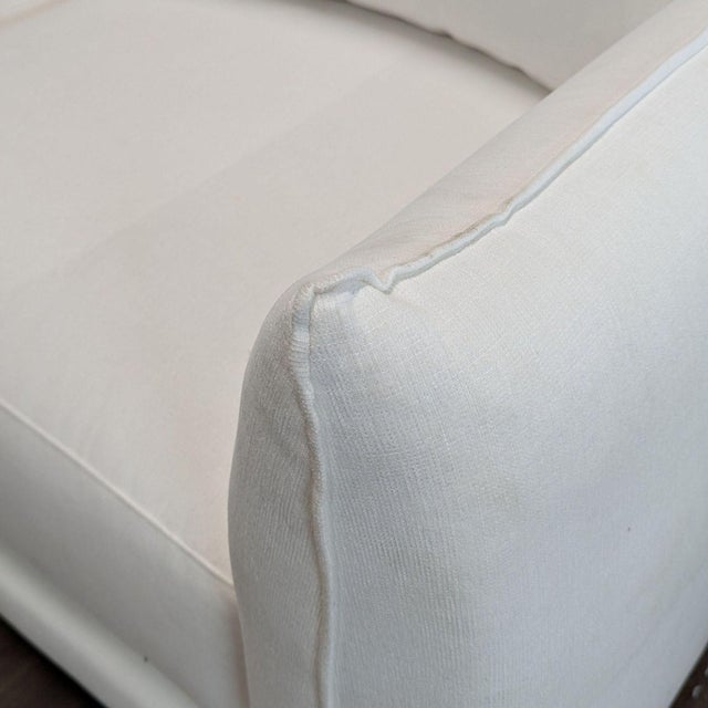 Maiden Home 3-Seat Sofa in White Upholstery For Sale In San Francisco - Image 6 of 11