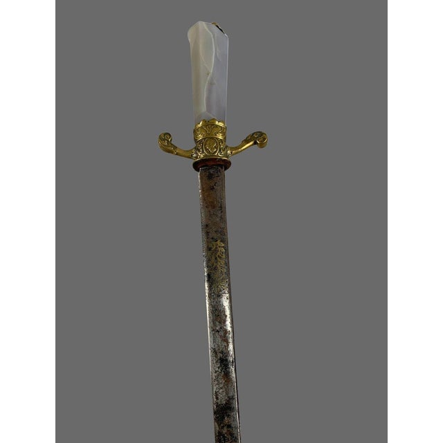 Stone 17th Century German Agate Hunting Dagger For Sale - Image 7 of 8
