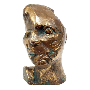 Phillip Pavia, Untitled, Head of an Artist, Avant-Garde Bronze Sculpture