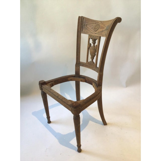 1850s French Empire Wood Side Chairs - A Pair For Sale In New York - Image 6 of 12