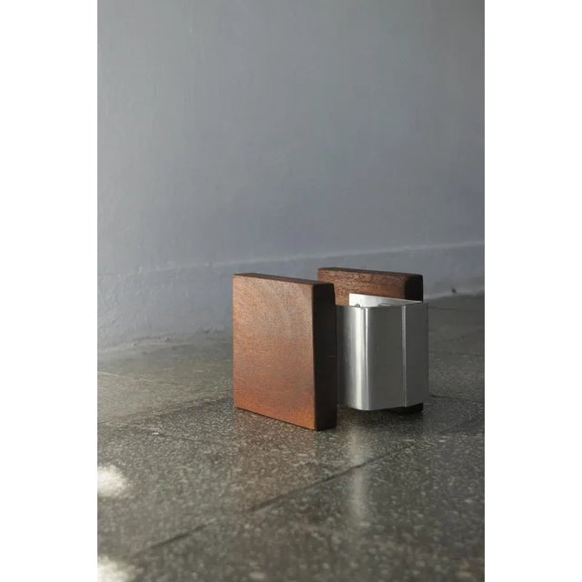 Teak Push Pull Door Handles, 1960s, Set of 2 For Sale - Image 4 of 5