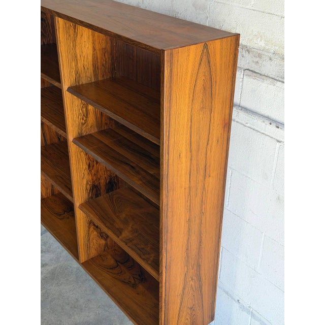 Paul Hundevad Danish Rosewood Open Bookcase Mid-Century Modern Shelving Unit 1960s For Sale In Los Angeles - Image 6 of 10