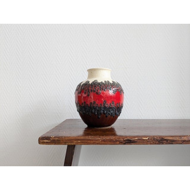 Mid-Century Modern Bay Ceramic Vase from Bay Keramik, Germany, 1970s For Sale - Image 3 of 11