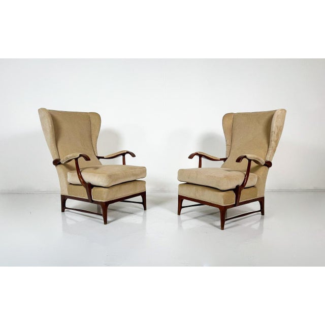 Set of Mid-Century Modern Armchairs attribuited to Paolo Buffa, 1950s For Sale - Image 6 of 7