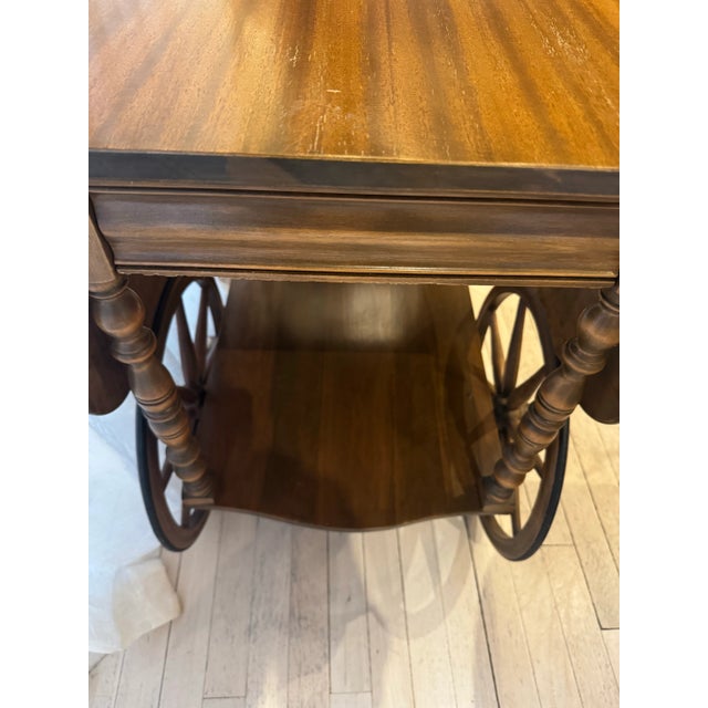 Americana Wood Bar/Dessert Cart For Sale - Image 10 of 10