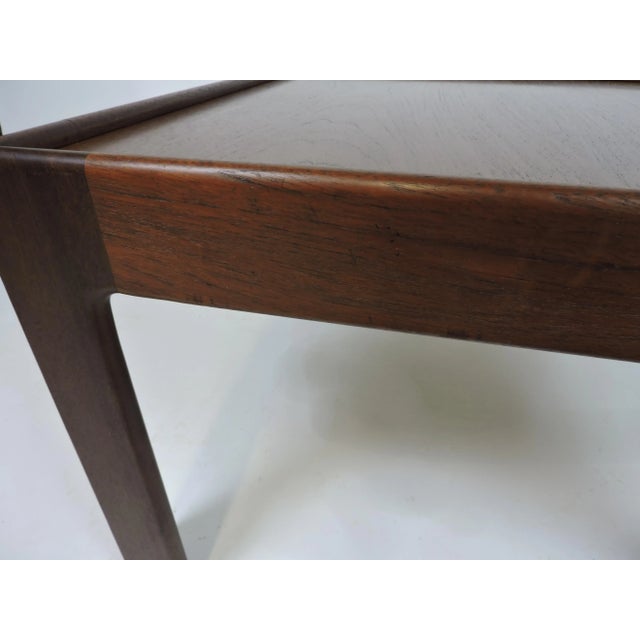 1960s Illum Wikkelso Danish Modern Teak End Table by Neils Eilersen For Sale - Image 9 of 13