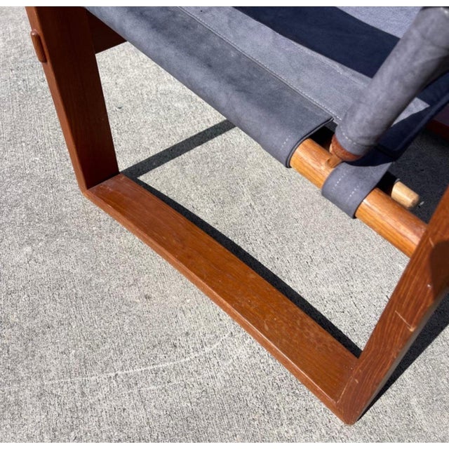 Borge Jensen for Bernstorffsminde Møbelfabrik Teak Safari Chairs - A Pair For Sale - Image 9 of 12