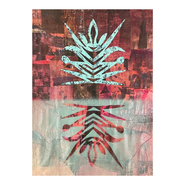 1980s Randy Ballano Mixed Media Collage For Sale