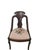Antique Federal Style Carved Wood Side Chair With Floral Needlepoint Seat For Sale - Image 4 of 18