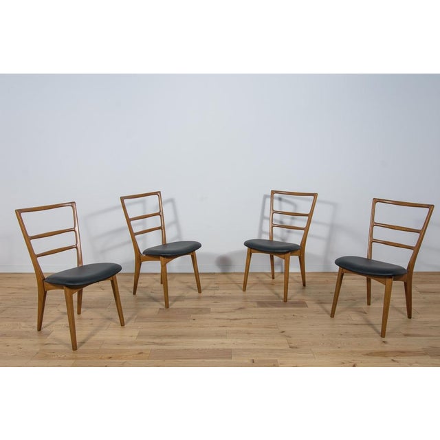 Dining Chairs by Mariana Grabiński for Swarzędz Factory, 1960s, Set of 4 For Sale - Image 6 of 18