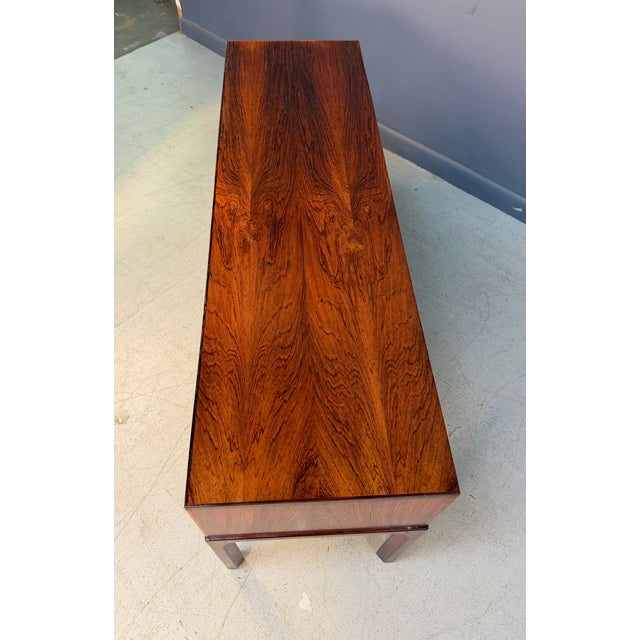 Brown 1960s Kai Kristiansen Model 394 “Entre” Rosewood Low Chest for Aksel Kjersgaard For Sale - Image 8 of 10