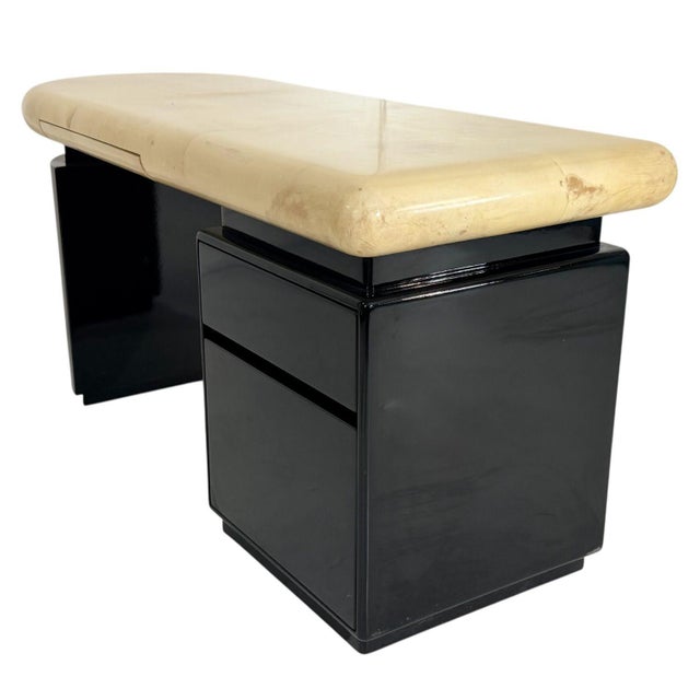 1970s Enrique Garcel Goatskin Desk, 1970 For Sale - Image 5 of 8