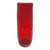 Mid 20th Century Modern Archimede Seguso Red Murano Glass Vase With Bubble Design For Sale