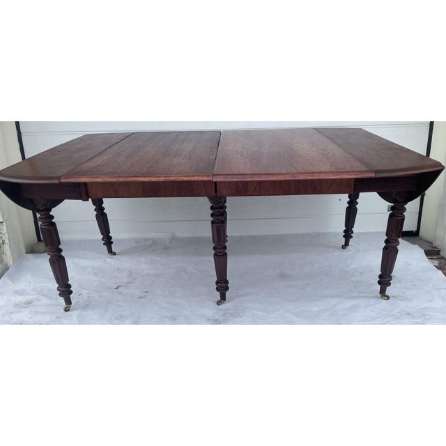Antique English Victorian Oval Dining Table with Extendable Top, 19th Century For Sale - Image 15 of 18