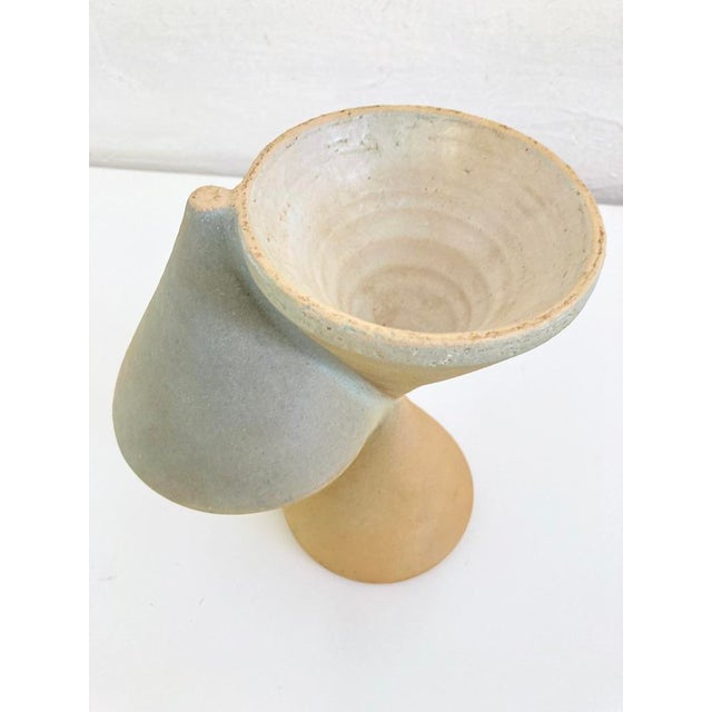 Geometric Studio Ceramics Vase by Jochen Schimpfle, 1970s For Sale - Image 4 of 10