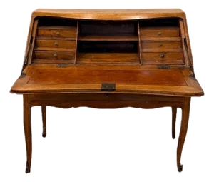 French Provincial Fruitwood Drop Front Desk
