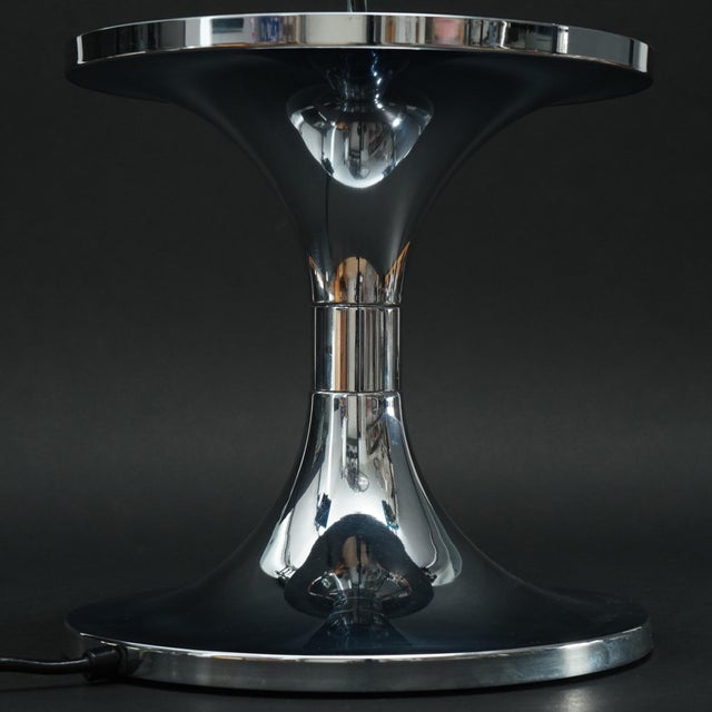 Orange Table Lamp by Luigi Massoni for Harveiluce, 1970s For Sale - Image 8 of 17