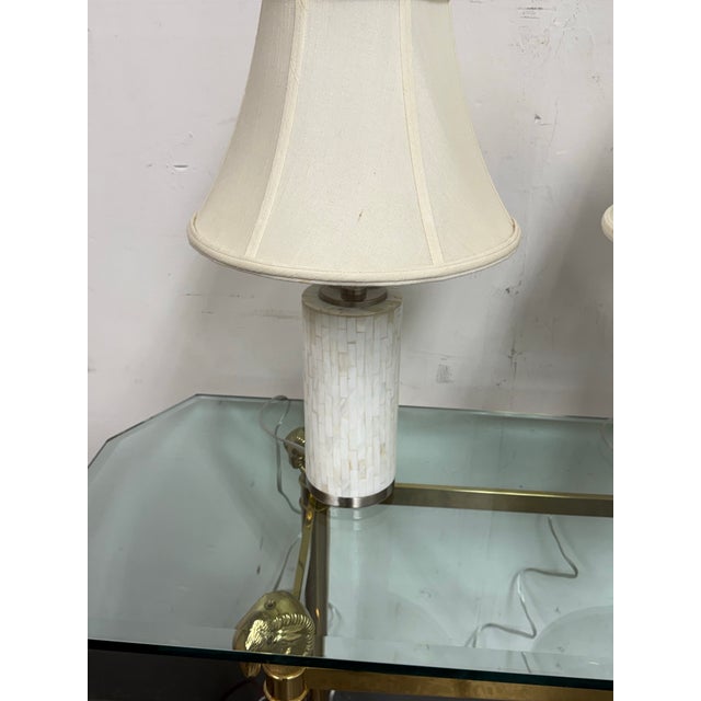 Contemporary Mosaic Table Lamps, Pair For Sale - Image 9 of 12