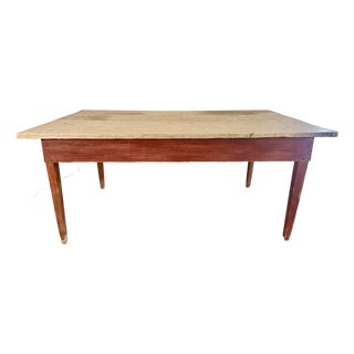 Antique Hickory Farm Table For Sale