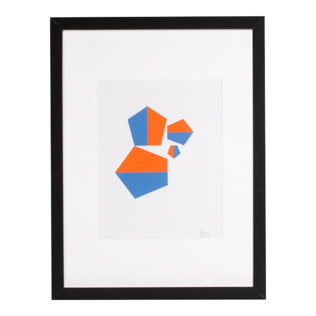 1995 “Konstruktion and Intuition” Serigraph Print by Anton Stankowski For Sale