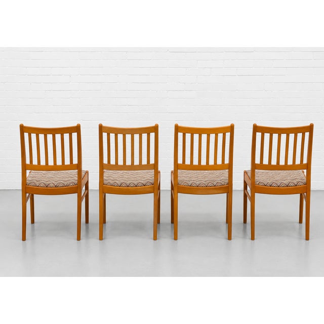 1960s Set of 4 Danish Modern Teak Dining Chairs| Mid Century Scandinavian Chairs, 1960s For Sale - Image 5 of 14