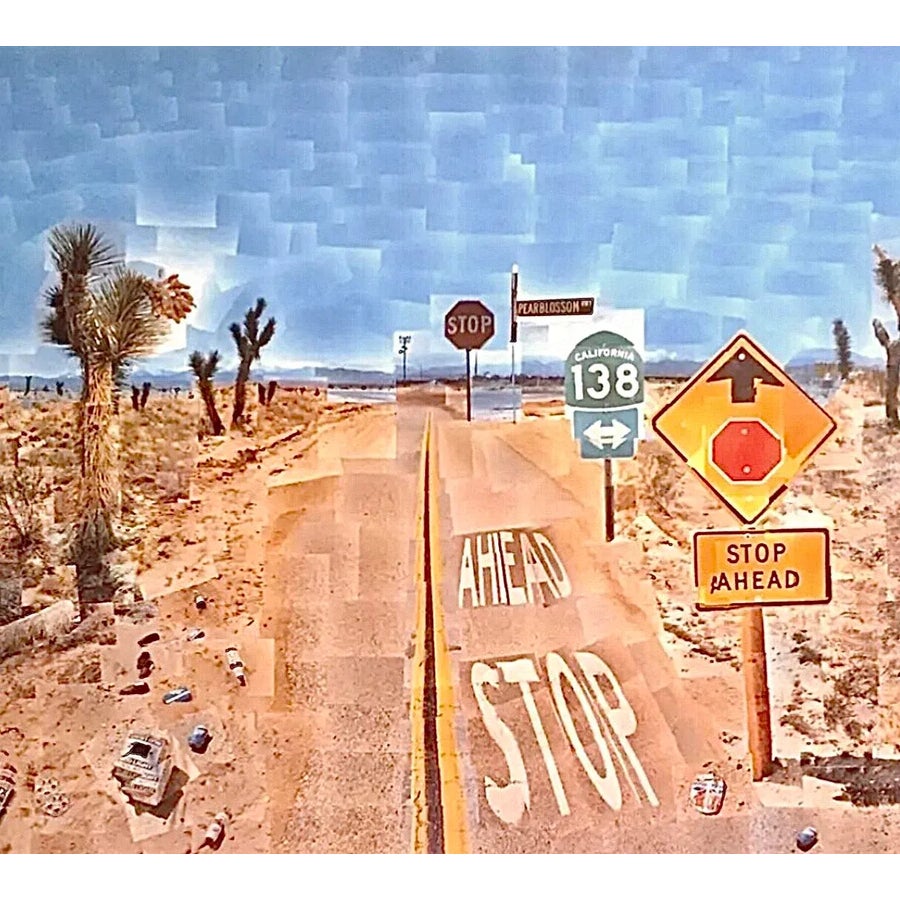 David Hockney 1986 Pear Blossom Highway Original Out of Print