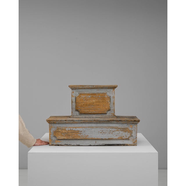 Wood 19th Century French Wood Patinated Pedestal For Sale - Image 7 of 18