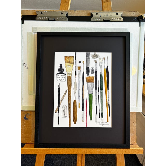 This professional Giclee fine art print is made from my painting using pen and ink and watercolor paint on textured paper....