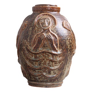 Model 3301 Lidded Jug by Jais Nielsen for Royal Copenhagen, 1930s For Sale