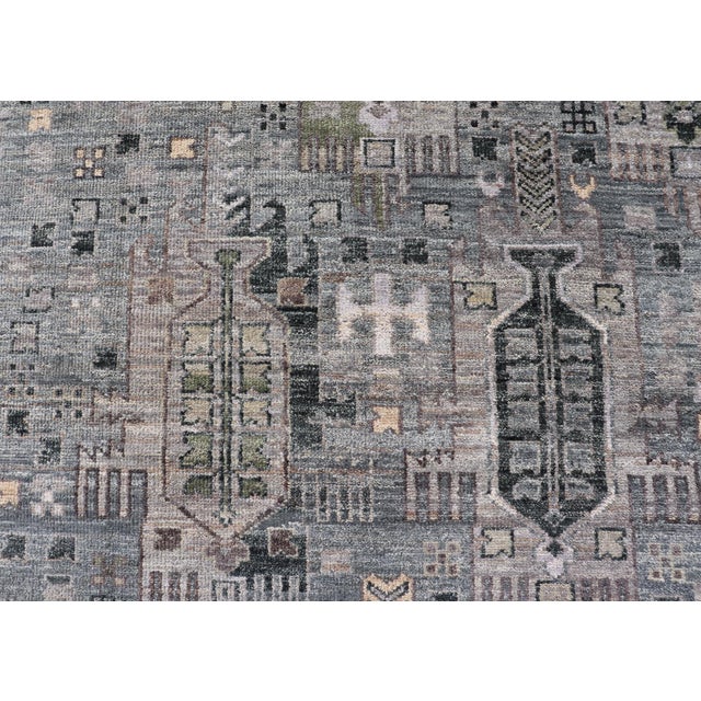 Modern Khotan Hand-Knotted Wool Rug by Keivan Woven Arts, 9' X 12' For Sale - Image 10 of 15