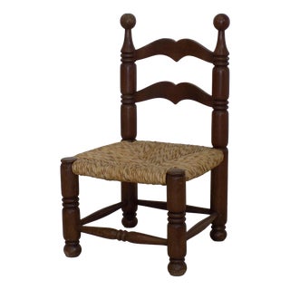 Brutalist Small Armchair in the style of Charles Dudouyt, 1960s For Sale