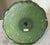 Vintage 60s-70s Carved Dk Olive Green Pillar Candle For Sale - Image 9 of 9