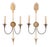 Pair of French Neoclassical Arrow Sconces, in the Manner of Jansen, C. 1940. For Sale