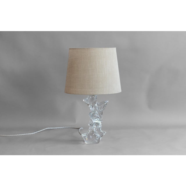 Mid-Century Modern Glass Table Lamp, 1960 For Sale - Image 8 of 8
