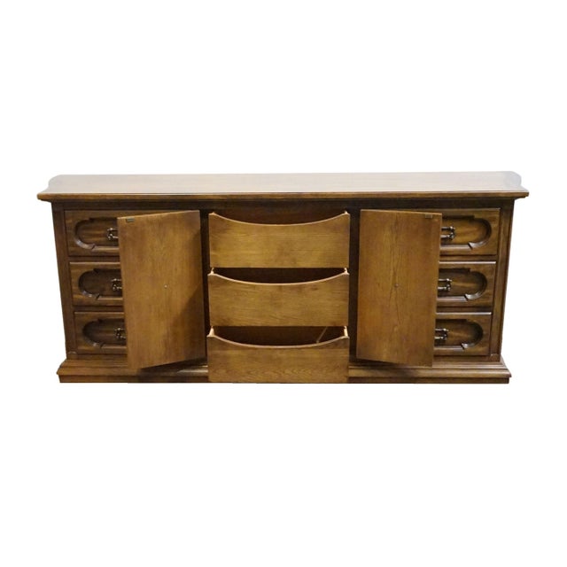Late 20th Century Unique Furniture Bolero II Collection Spanish Mediterranean 80" Triple Door Dresser 2824 For Sale - Image 5 of 15