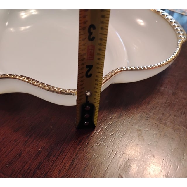 1950s 1950s Anchor Hocking -Fire King Milk Glass Divided Platter For Sale - Image 5 of 5