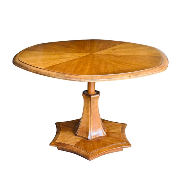 Vintage Drexel Heritage Plaudit Collection Adjustable Lift-Top Table | Mid-Century Modern Hi-Low Cocktail Dining For Sale - Image 16 of 16
