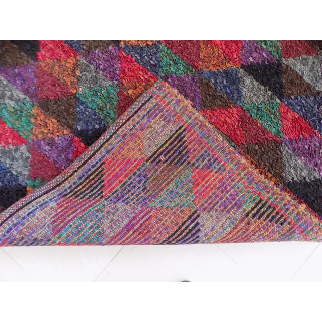Mid-Century Modern Long Cotton Rug in the style of Missoni, 1960s For Sale - Image 3 of 9