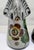 Vintage Tonalá Angel Figurine Pair – Mexican Folk Art Pottery Candlestick & Praying Angel, Hand Painted Floral For Sale - Image 9 of 13